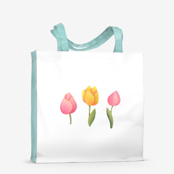 Сумка-шоппер &laquo;Тюльпаны - весенние цветы на 8 марта&raquo;