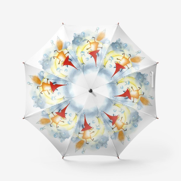 Зонт «Снежкопад. Лисьи истории»