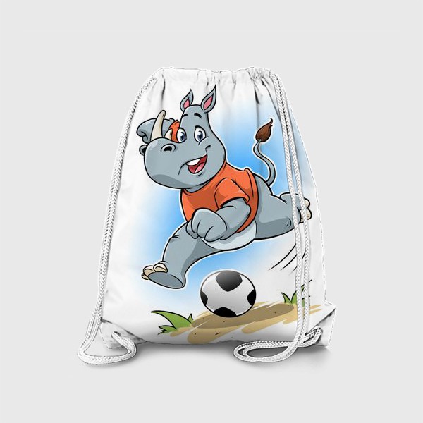 Рюкзак «носорожек футболист»