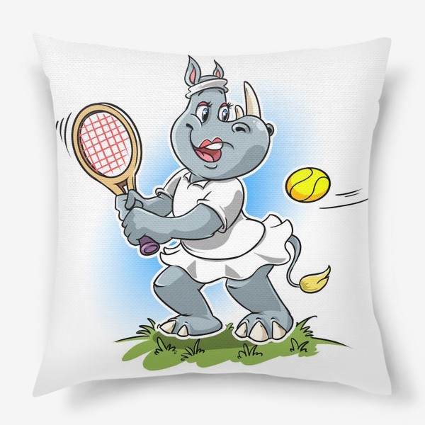 Подушка «носорожек теннисист »