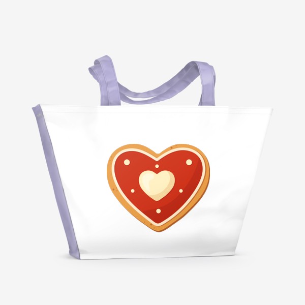 Пляжная сумка «Имбирное Сердце»