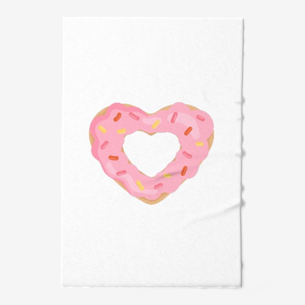 Полотенце «Пончик Сердце. 14 февраля»