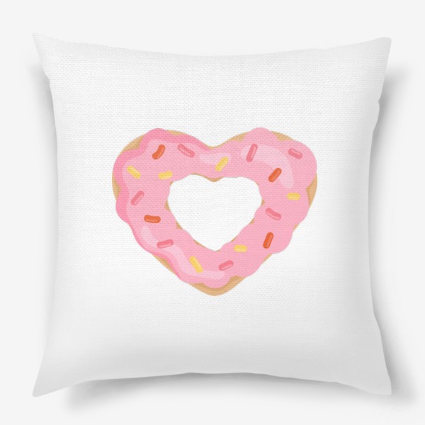 Подушка «Пончик Сердце. 14 февраля»