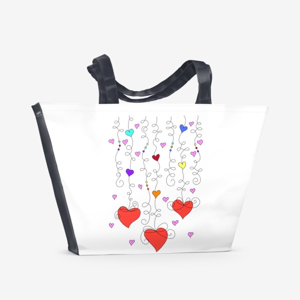 Пляжная сумка «Сердечная гирлянда»