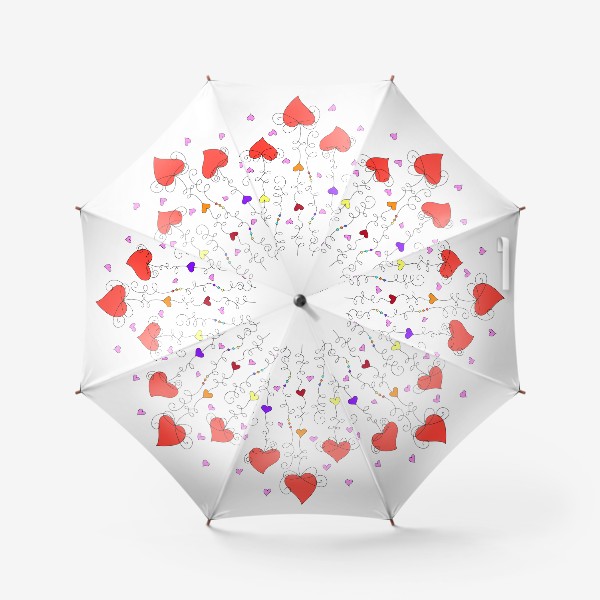 Зонт «Сердечная гирлянда»