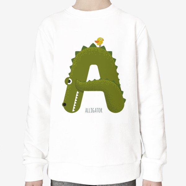 Свитшот «A alligator»