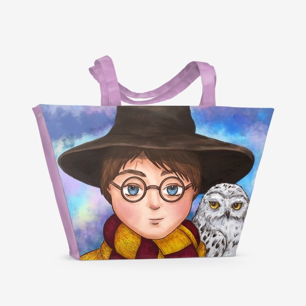Пляжная сумка «Гарри Поттер в шляпе и Букля»