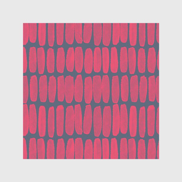 Скатерть «Розовый геометрический паттерн на сером фоне»