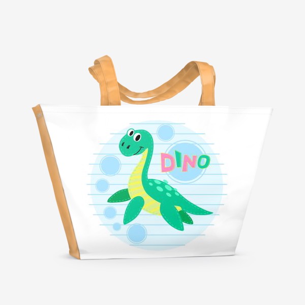 Пляжная сумка &laquo;Водный динозавр. Серия динозавры&raquo;
