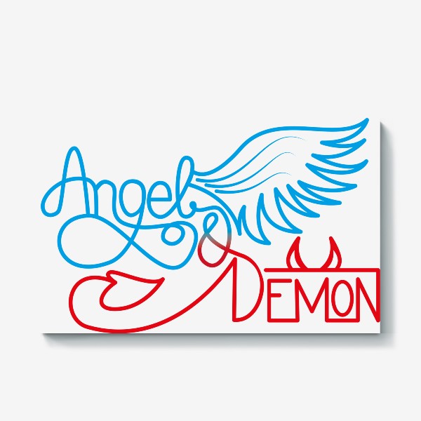 Холст «Ангел и Демон»