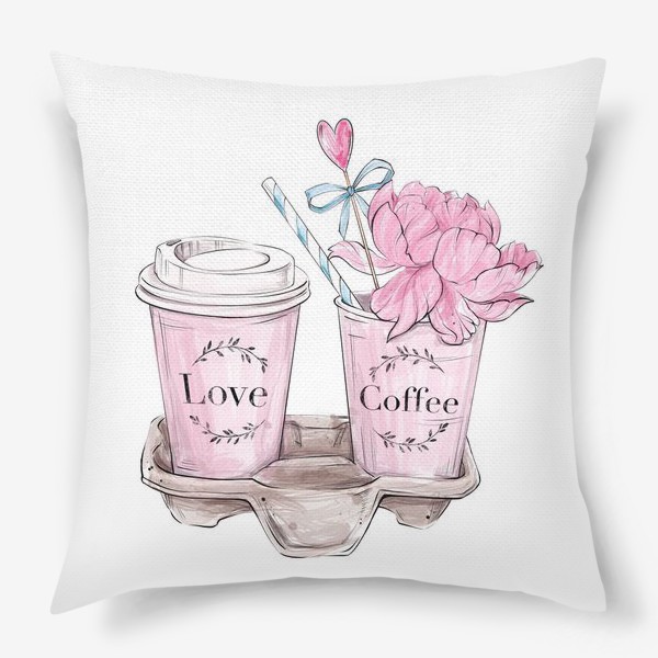 Подушка «Люблю кофе»