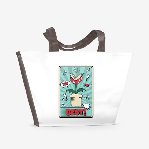 Пляжная сумка «Марио Цветок»