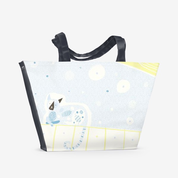 Пляжная сумка «Spring cat»