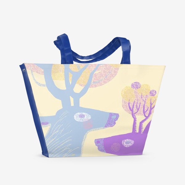 Пляжная сумка «Love the deer»