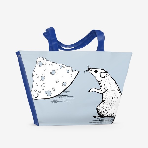 Пляжная сумка «Крыса и сыр»