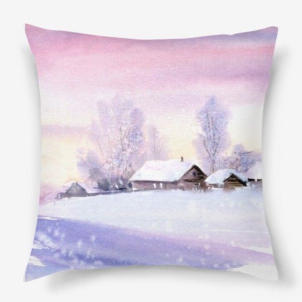 Подушка «зимний вечер»