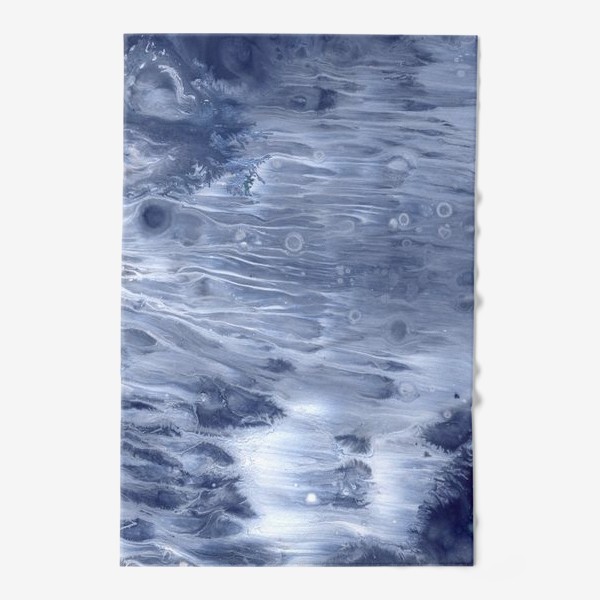 Полотенце «Серо-синяя текстура акрил.»