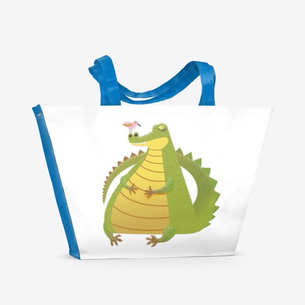 Пляжная сумка «крокодил»