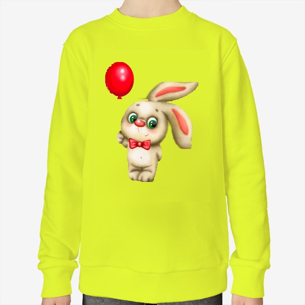 Свитшот «Плюшевый заяц с воздушным шариком»