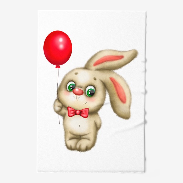 Полотенце «Плюшевый заяц с воздушным шариком»