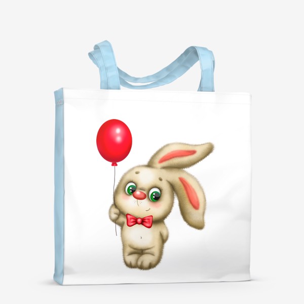 Сумка-шоппер «Плюшевый заяц с воздушным шариком»