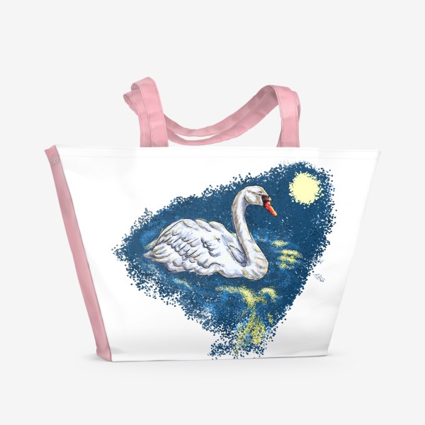 Пляжная сумка «лебедь»