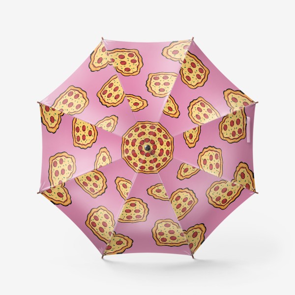 Зонт «Пицца розовая»