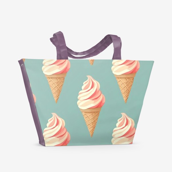 Пляжная сумка «Арт мороженое»