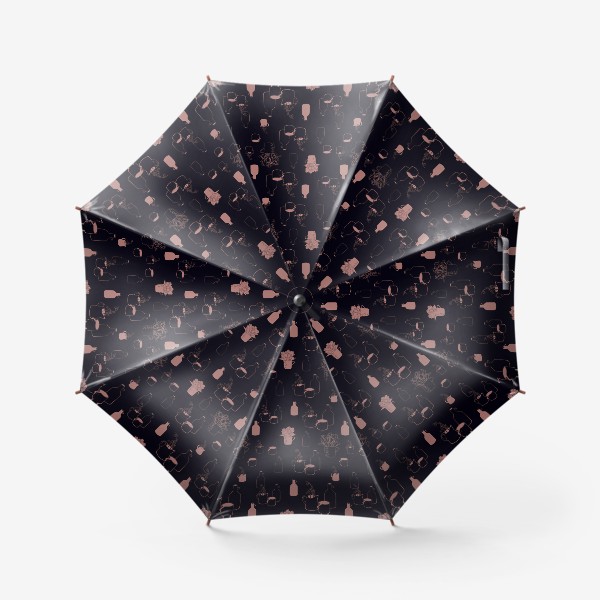 Зонт «Подснежники и тюльпаны паттерн»