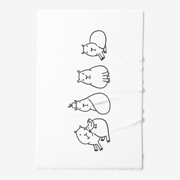 Полотенце «Милые капибары»