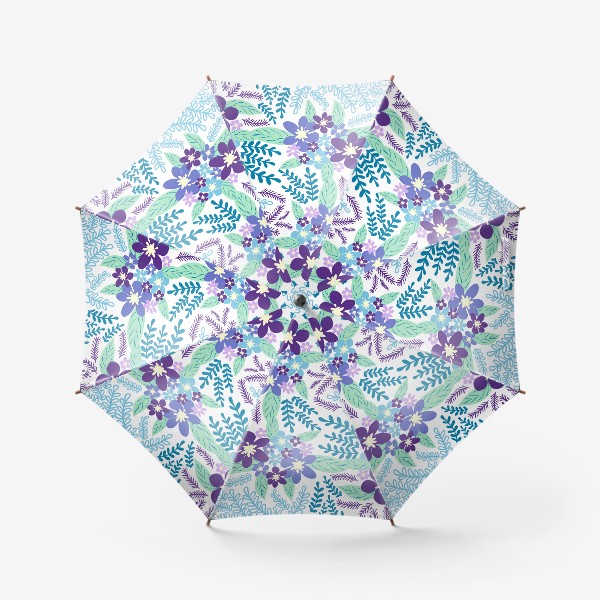 Зонт «Лавандовое настроение. Цветочный паттерн»