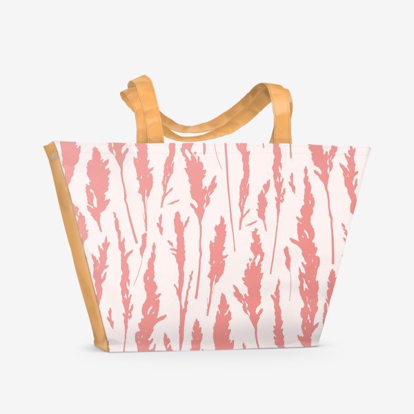 Пляжная сумка &laquo;Розовые травы&raquo;