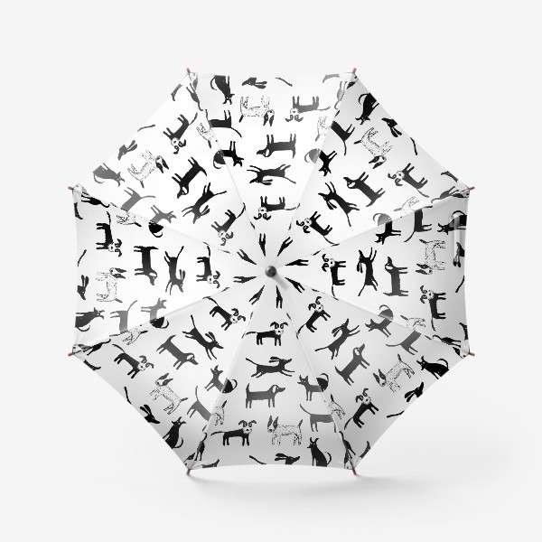 Зонт «Черно-белые псы»
