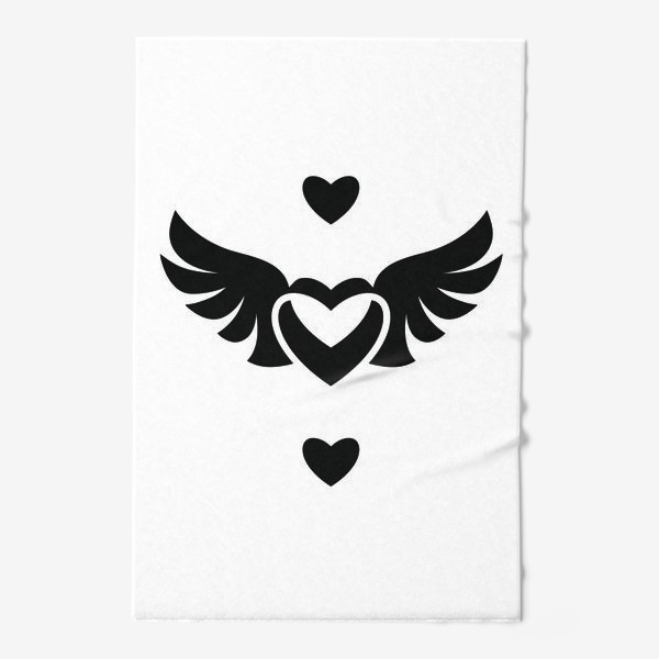 Полотенце «Сердце с крыльями»