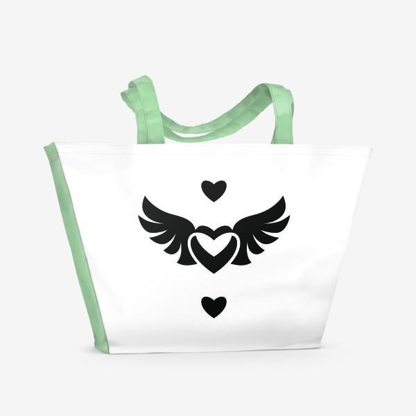 Пляжная сумка &laquo;Сердце с крыльями&raquo;