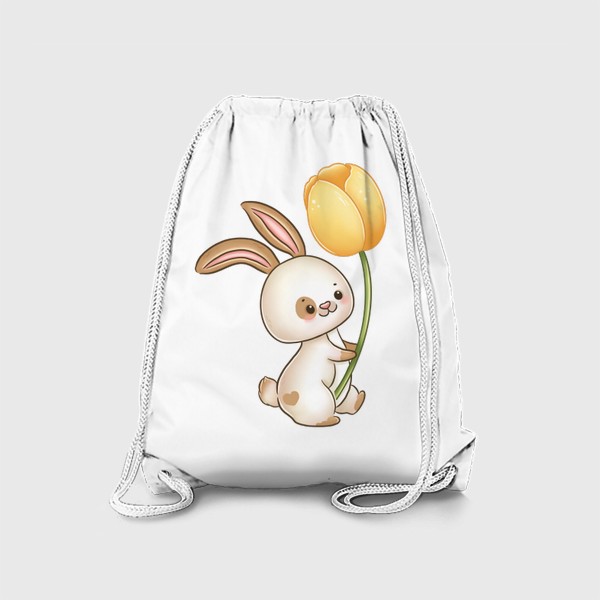 Рюкзак «Кролик с тюльпаном»