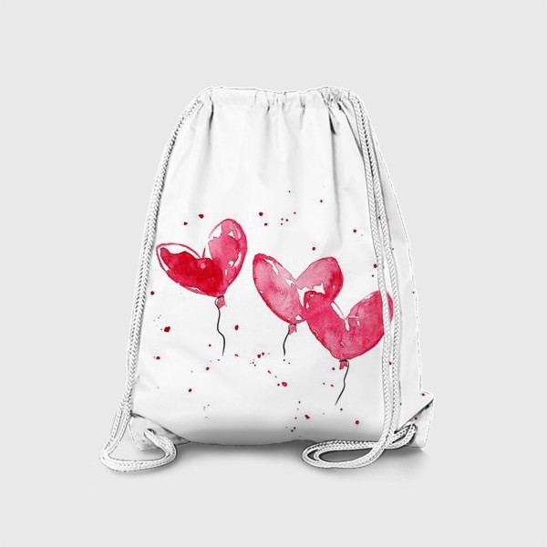 Рюкзак «сердце акварель»