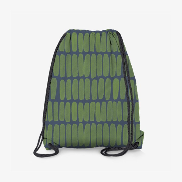 Рюкзак «Зеленый геометрический паттерн на сером фоне»