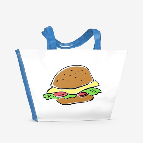 Пляжная сумка «Бургер»