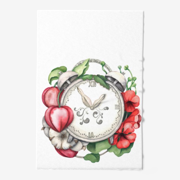 Полотенце «Часы в цвету»