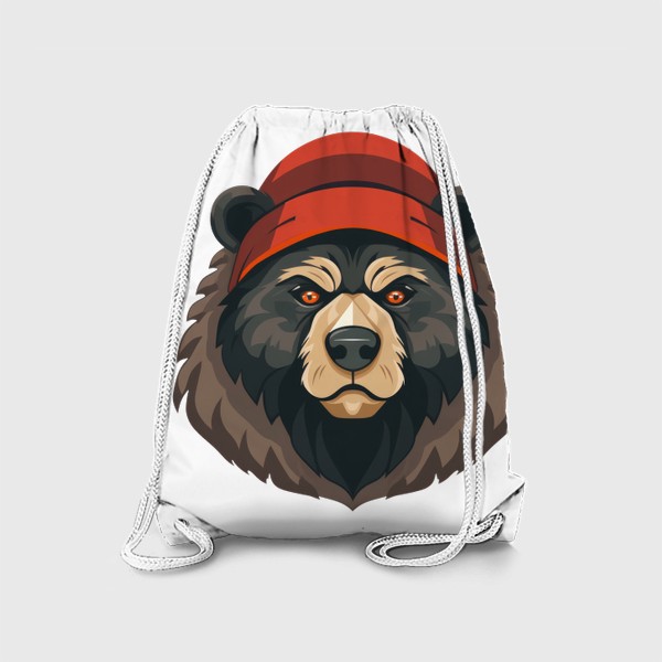 Рюкзак «Зимний медведь в шапке»