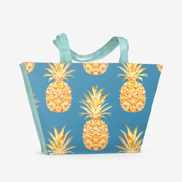 Пляжная сумка «Золотые ананасы»