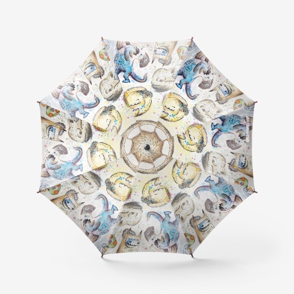 Зонт «паттерн чудо-юдо»