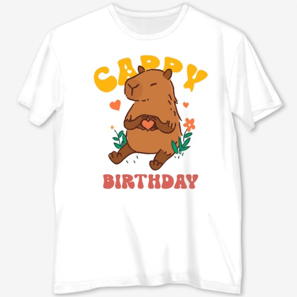 Футболка с полной запечаткой «Капибара  Capybara»
