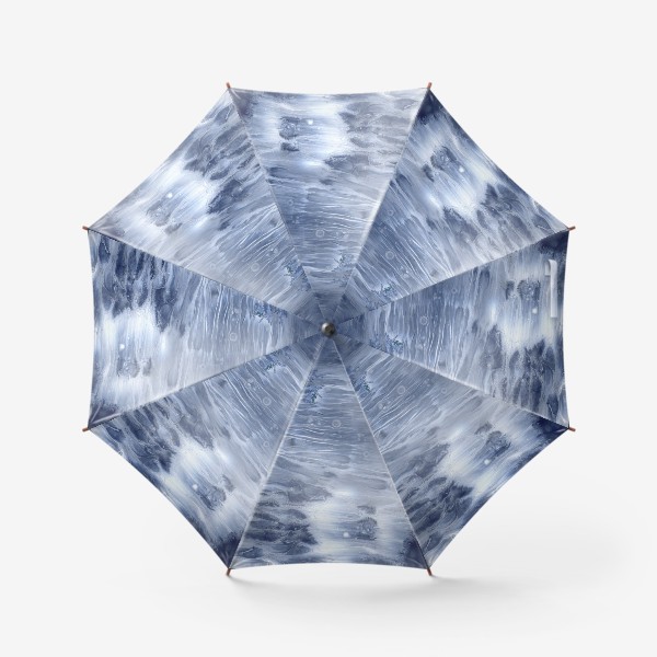 Зонт «Серо-синяя текстура акрил.»