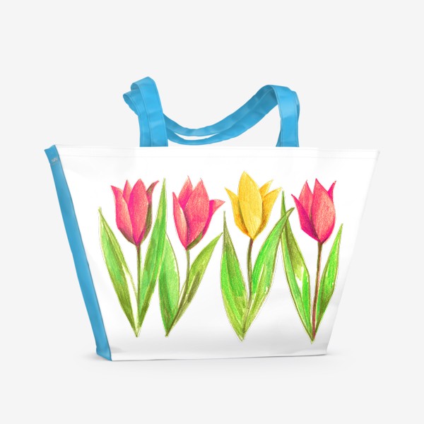 Пляжная сумка «Всем тюльпанов!»