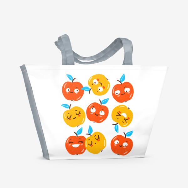 Пляжная сумка «Милые яблочки»