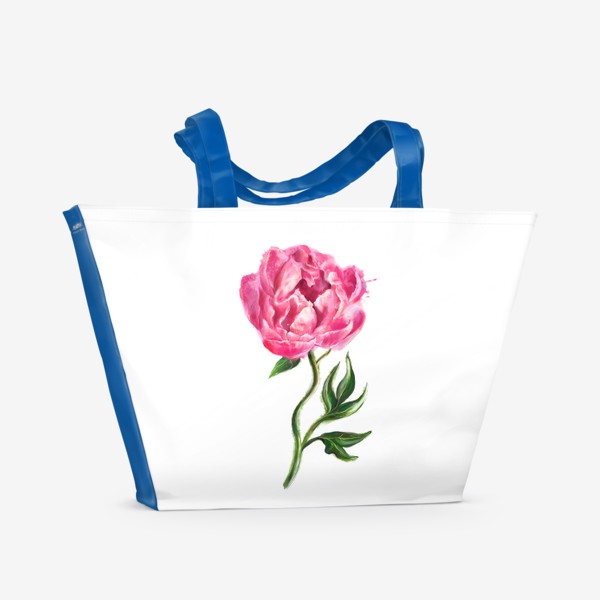 Пляжная сумка «Цветущий пион»