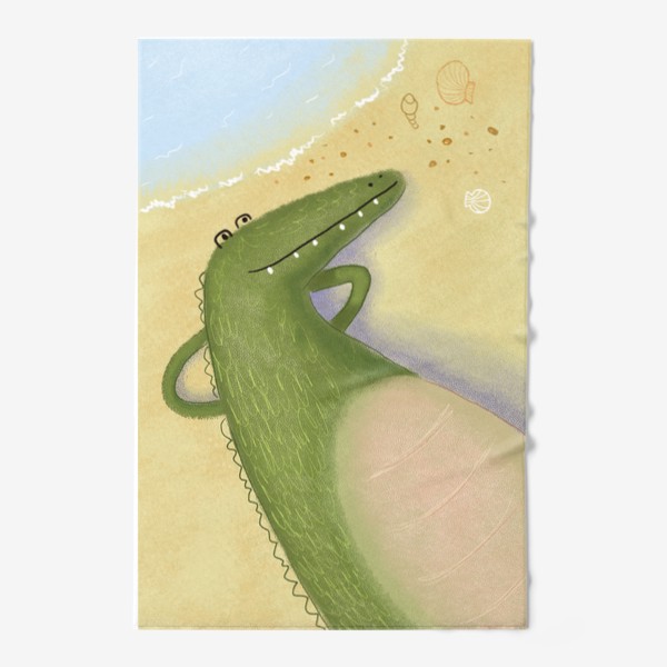 Полотенце «Крокодил на пляже»