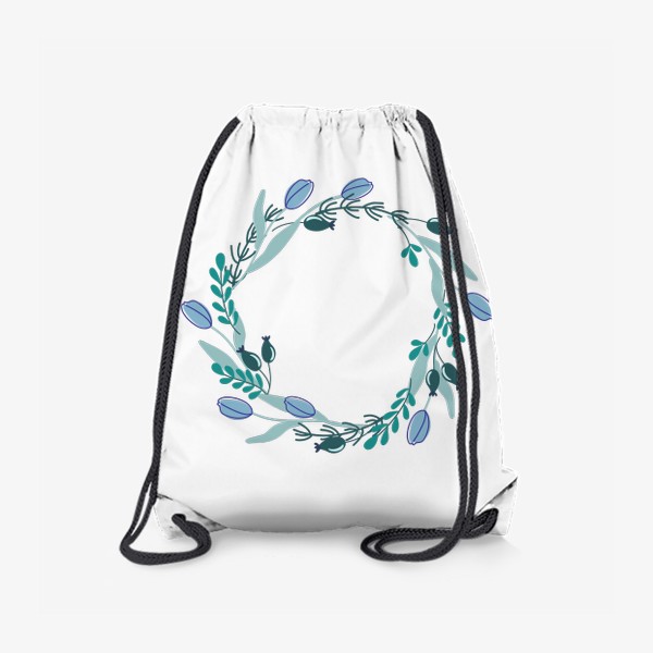 Рюкзак «Венок из растений. Весенние цветы»